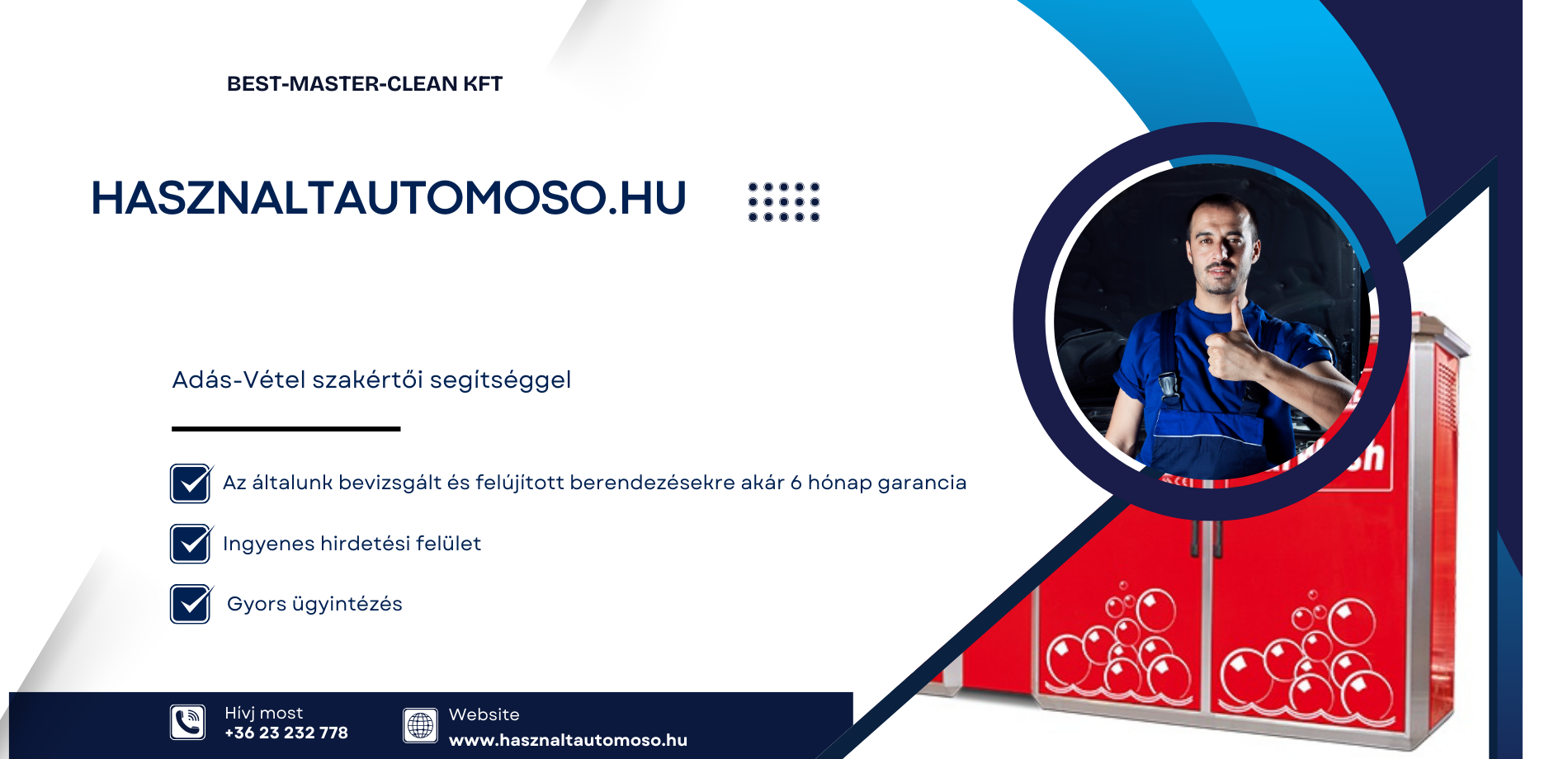 Mosómester - Az önkiszolgáló autómosók beszállítója