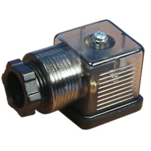 Mágnesszelep csatkakozó  leddel 18 mm-es DIN43650 (AC)