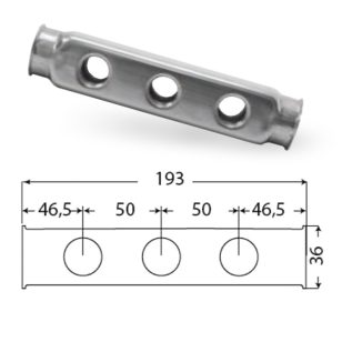 Bloc de distribuție presiune joasă 1/2" 3 puncte