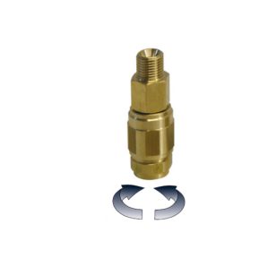 Forgócsatlakozó sárgaréz G 1/4" F - G 1/4" M 