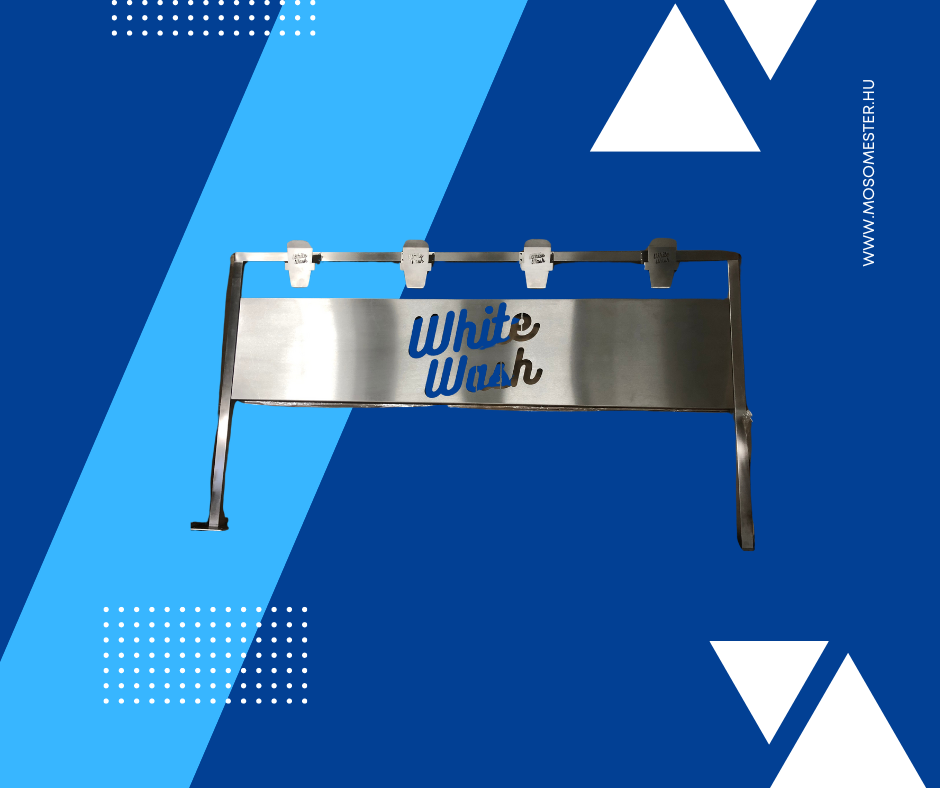 Szőnyegmosó állvány 4 db felfogató csipesszel